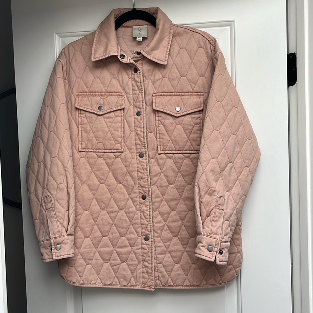 Joie quilted shirt jacket
